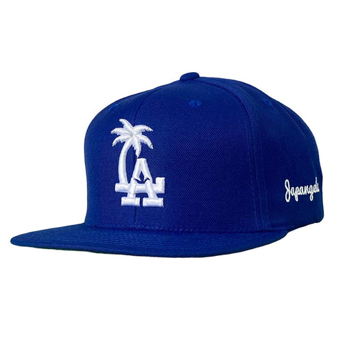 LA Palm Tree Crane Snapback in Royal Blue