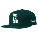 LA Palm Tree Crane Snapback in Forest