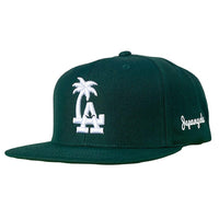 LA Palm Tree Crane Snapback in Forest